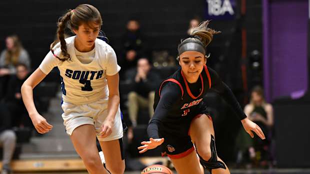 South Medford Clackamas 6A Oregon girls basketball final Taylor Balkom 48